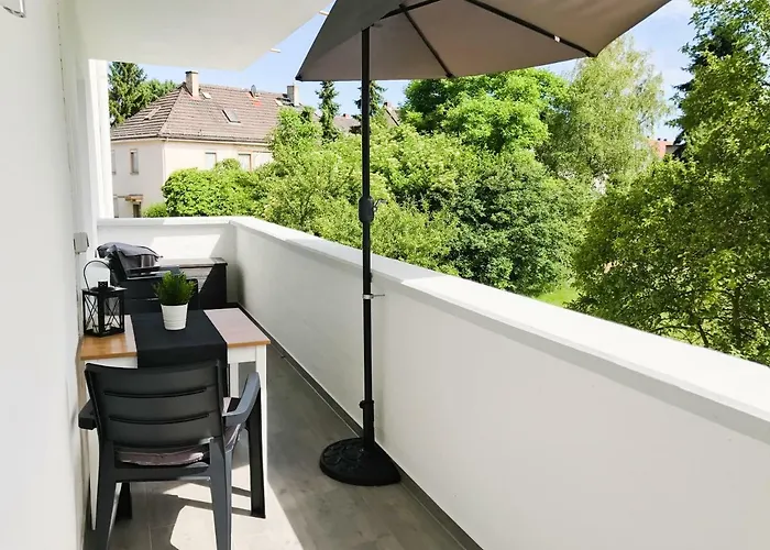 公寓 Schoene, Neue Am Rhein Und Mit Balkon